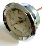 Rocket Manometer Kesseldruck weiß Evoluzione V1 Ø 50mm