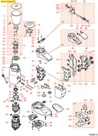 KAFFEEMÜHLE COMPAK A8 AUTOMATIC Explosionszeichnung KAFFEEMÜHLE COMPAK A8 AUTOMATIC Explosionszeichnung