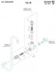 Bezzera BZ99 Expansionsventil Rückschlagventil Explosionszeichnung