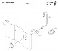Bezzera BZ99 Manometer und Pressostat Explosionszeichnung