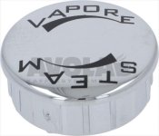 Abdeckung Knebel verchromt Dampfhahn Vapore