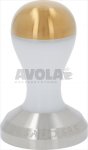 PESADO TAMPER ø 58,5 mm WHITE&GOLD