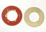 ECM C-54 Kaffeemühle Zahlenrad Ziffernplatte Mahlgradskala rot