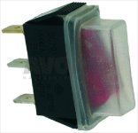 2-POLIGER SCHALTER ROT 230V