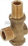 Anschlussfitting für Wassersstandsglas oben