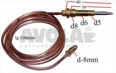 THERMOELEMENT FÜR OFEN BERTAZZONI 508026