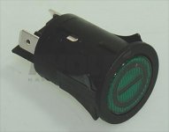 INTERRUTTORE BIPOLARE VERDE 16(6)A 250V