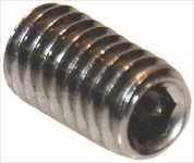 VITE SENZA TESTA A CAVA ESAGONALE M6x10