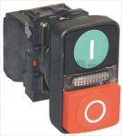 PULSANTIERA LUMINOSA VERDE-ROSSA O-I