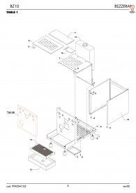 Bezzera BZ10 Gehäuse Explosionszeichnung
