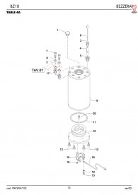 Bezzera BZ10 Heizung Explosionszeichnung