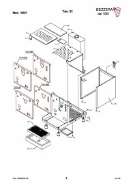 Bezzera BZ07 PID Gehäuse Explosionszeichnung