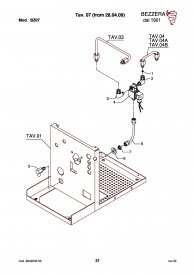 Bezzera BZ07 Magnetventil von 28.04.2009 Explosionszeichnung