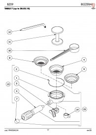 Bezzera BZ09 Siebträger Explosionszeichnung