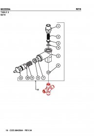 Bezzera BZ16 Expansionsventil Explosionszeichnung