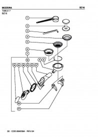 Bezzera BZ16 Siebträger Explosionszeichnung