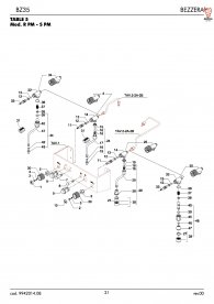 Bezzera Bz35 Mod. R PM - S Dampf Wasser Ventile Explosionszeichnung