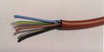 Anschlussleitung Silikonkabel Kabel 5x2,5 Mm² Silitherm rot 1 Meter