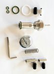 Coffee Sensor Flowcontrol Kit Brühdruckkontrolle Durchflussregulierventil Flow Rate Regulator weißes Manometer