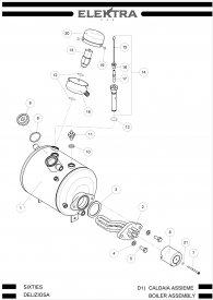 Elektra Sixties 1GR Kessel Explosionszeichnung