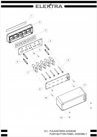 Elektra Sixties 1GR Tastatur Explosionszeichnung