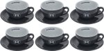 Rocket Cappuccino Tasse grau 6er Pack