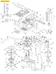 Gaggia Gran Gaggia Explosionszeichnung Gaggia Gran Gaggia Explosionszeichnung