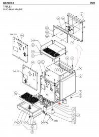 Bezzera Duo Gehäuse Explosionszeichnung