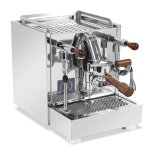 Torre Peppina *** Edelstahl*** Nussholzgriffe Espressomaschine Dualboiler mit Touchdisplay und Rotationspumpe