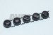 bezzera 5 druckknoepfe schwarz abs