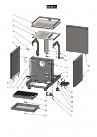 Profitec Pro800 New Karosserie Explosionszeichnung