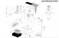 Gaggia Classic RI9403 - SIN035U Siebträger Schalter Explosionszeichnung Gaggia Classic RI9403 - SIN035U Siebträger Schalter Explosionszeichnung