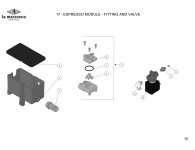 17 - ESPRESSO MODULE - FITTING AND VALVE MODBAR AV Explosionszeichnung