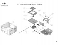 21 - ESPRESSO MODULE - SCALES VERSION MODBAR AV Explosionszeichnung