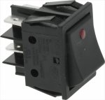 SCHALTER 2-POLIG SCHWARZ 16A 250V B.A.