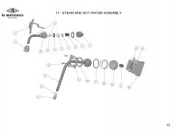 17 - STEAM AND HOT WATER ASSEMBLY Explosionszeichnung