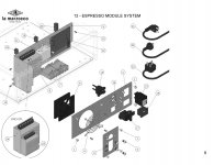 12 - ESPRESSO MODULE SYSTEM Explosionszeichnung
