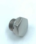 Deckel für Kollektor E61 aus Edelstahl Schlüsselweite 22mm
