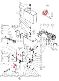 Bezzera Matrix Wasserkreislauf Version DE Explosionszeichnung