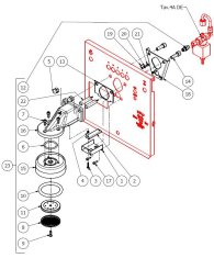 Bezzera Matrix Brühgruppe Version DE Explosionszeichnung