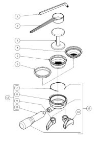 Bezzera Matrix Siebträger Version MN old Explosionszeichnung