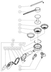 Bezzera Matrix Siebträger Version MN New Explosionszeichnung