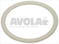 Flachdichtung aus Teflon ø 58x43x2 mm