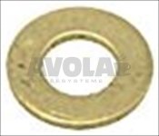 Scheibe aus Messig 6x3x0,5 mm