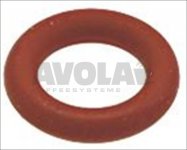 Dichtung OR 02025 aus rotem Silikon