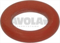 O-RING Dichtung 02021 aus rotem Silikon