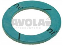 FLACHDICHTUNG ASBESTFREI ø 30x21x2 mm