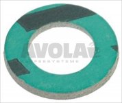 FLACHDICHTUNG ASBESTFREI ø 19x11x2 mm