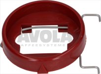 RING FÜR KNEBEL ROT ø 57 mm