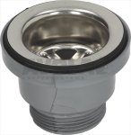 ABLAUFSTUTZEN INOX  AUS KUNSTSTOFF ø 1